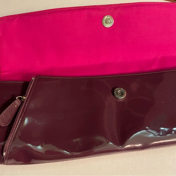 Clutch Handbag by Daisy Fuentes.  Rich Eggplant color. Elegant, Classic. Formal - Picture 8 of 8